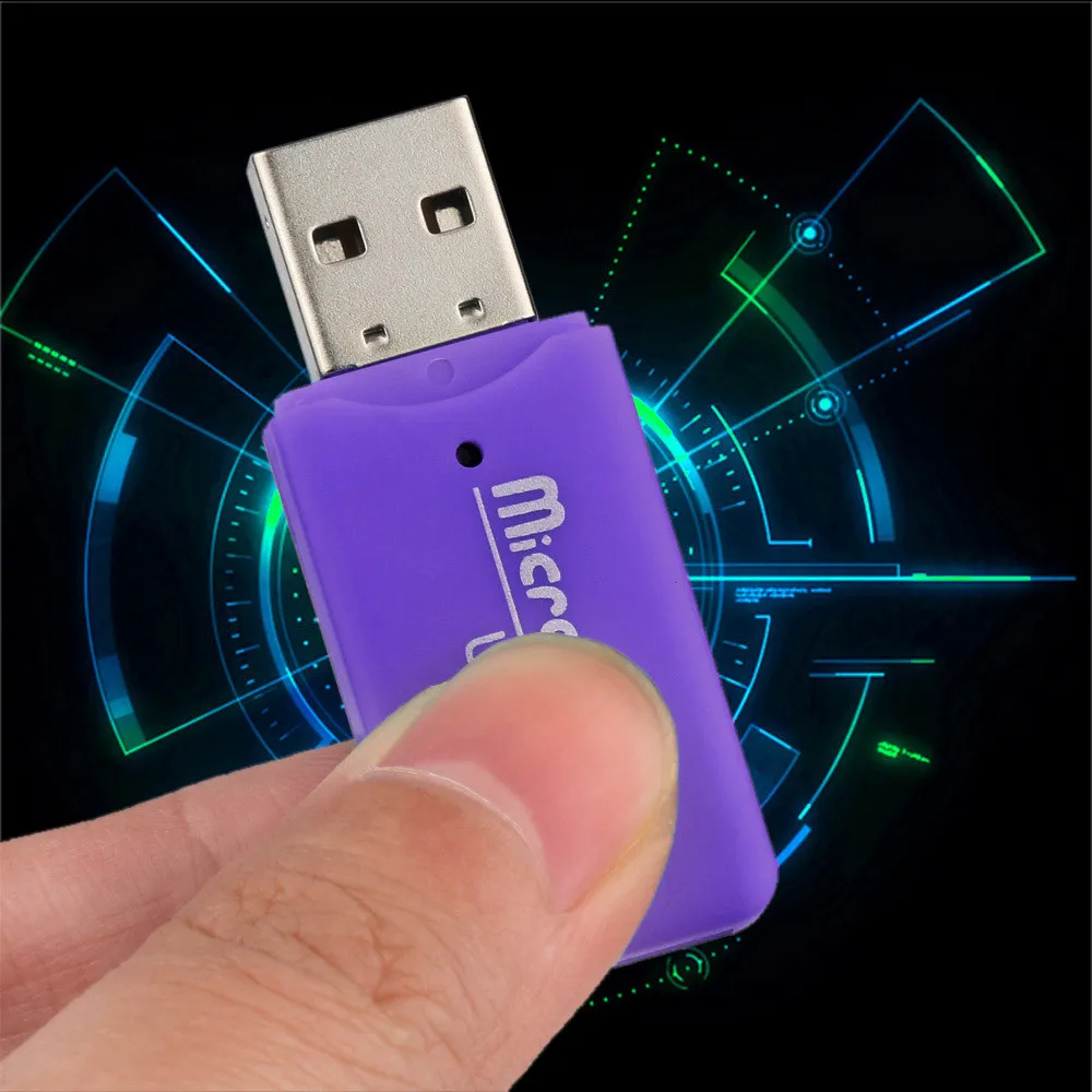 Высокая Скорость Mini USB 2.0 Micro SD TF T-Flash чтения карт памяти адаптера Au24 челнока