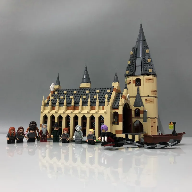 

Harri Potter Series Hogwarts Great Hall Building Blocks 983pcs Brick Educational Toys Compatible With Legoing Movie 75954