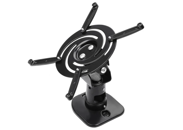 Multifunction 360 Degrees Rotatable Universal Roof Ceiling Mount Black Aluminum Wall Bracket Suit For LED LCD DLP Projector