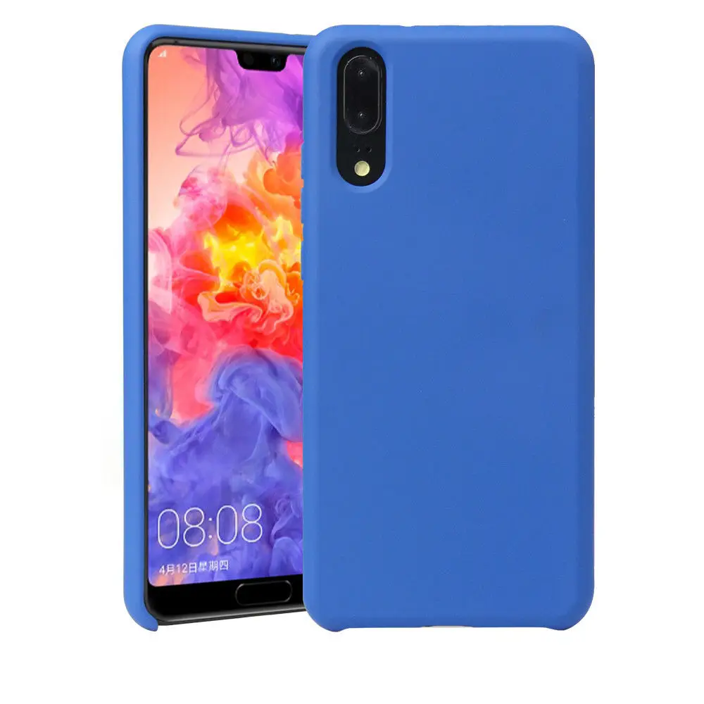 Твердые Цвет Мягкий ТПУ huawei Y6 2018 чехол Роскошный тонкий имитация жидкий