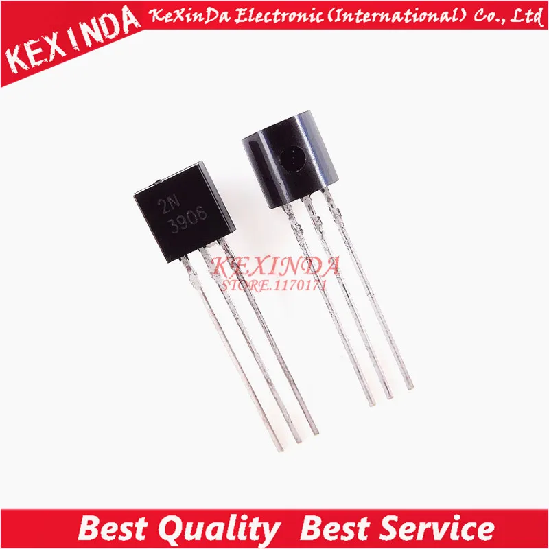 

2N3906 3906 0.2A 40V General Purpose Transistor TO-92 New original 100pcs/lot