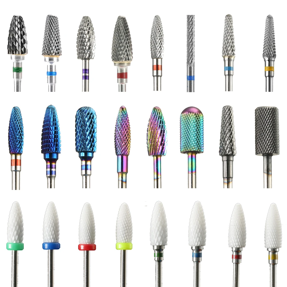 

Ceramic Diamond Milling Cutter Nail Art Drill Bit for Manicure Nail Files Electric Rotary Mills Nail Gel Remove Grinder Tools