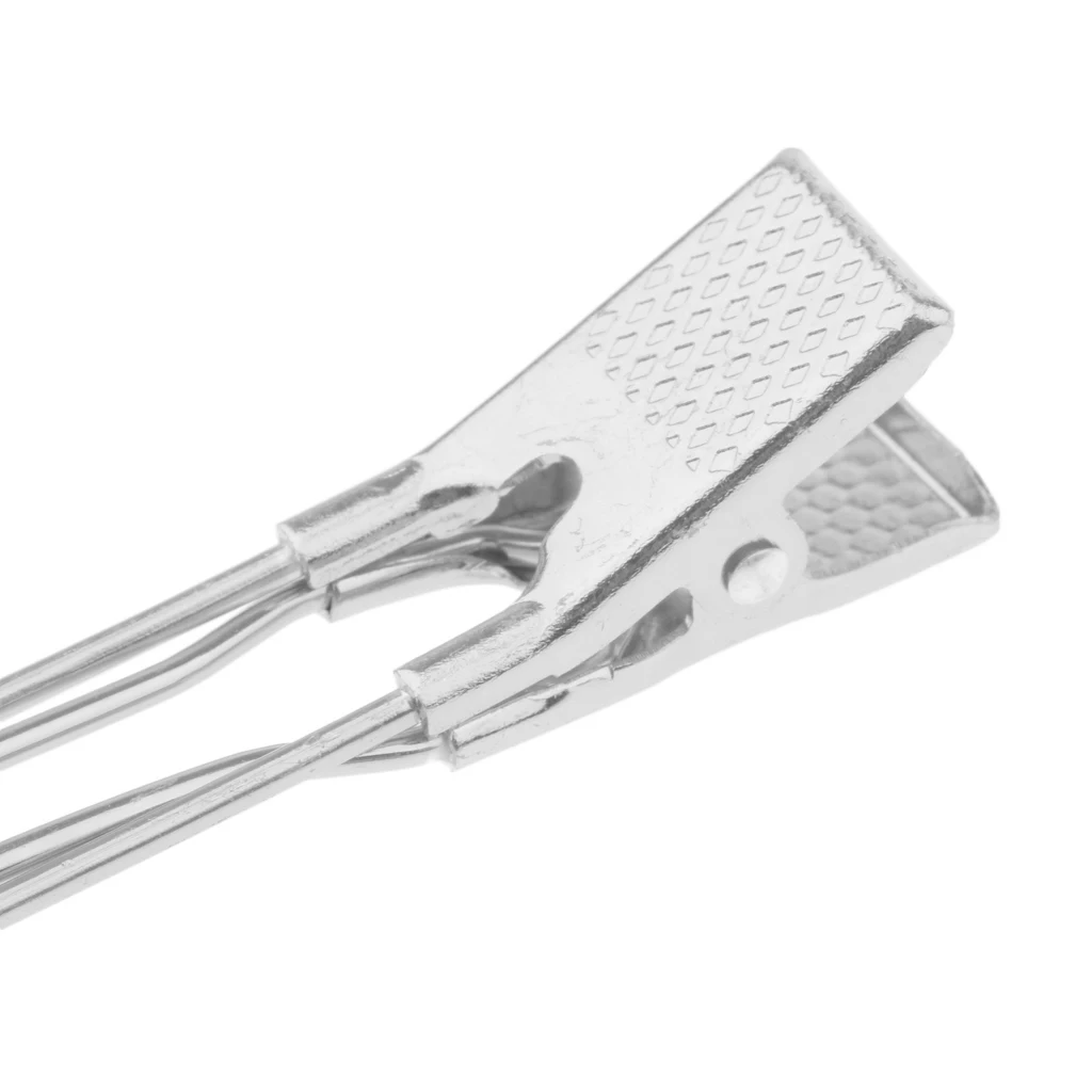 Lot 20pcs Section Hairdressing Tools Hair Salon Pin Curl Clips Clamps Aluminum- Silver/Gold