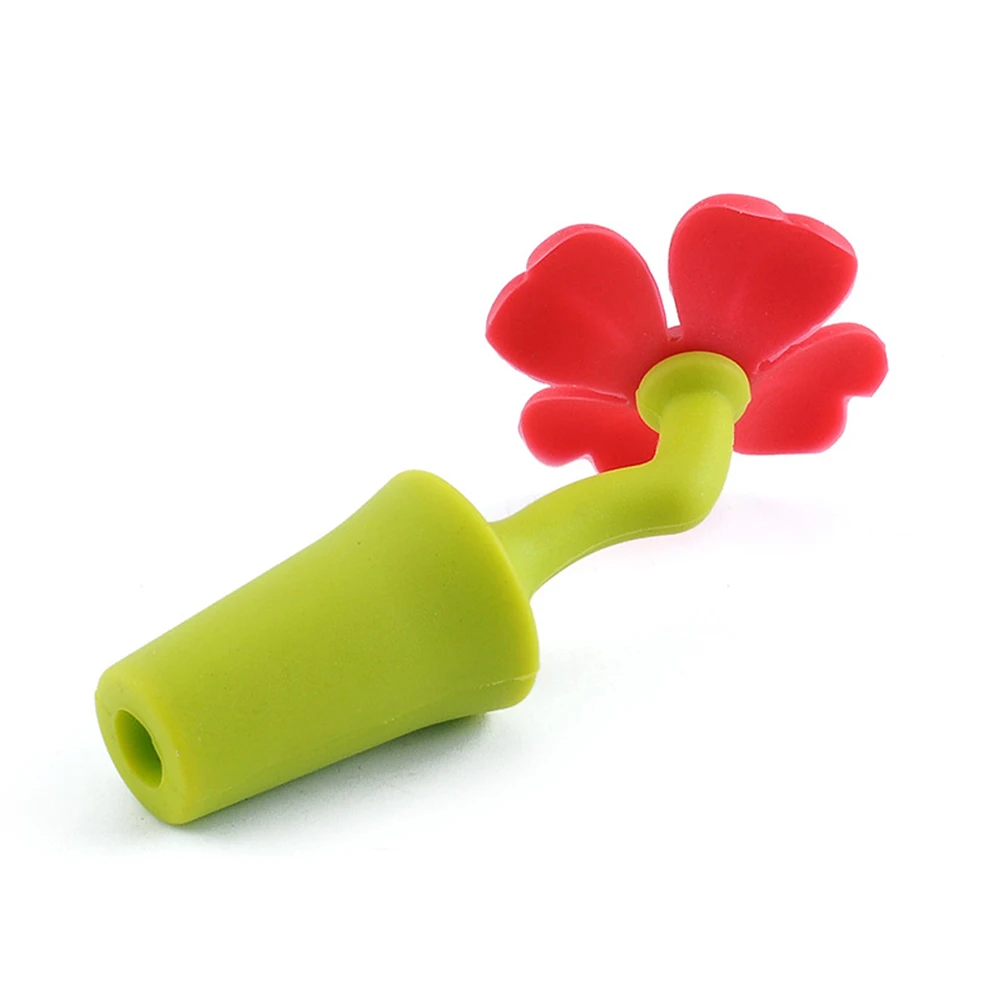 Clover Flower Shape Silicone Vacuum Sealed Champagne Drinks Wine Stopper 
