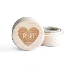 Presonalized обручальное кольцо коробка, индивидуальные инициалы кольцо коробка, деревенский обручальное кольцо шкатулка, Свадьба& обручальное Gfit, юбилей подарок