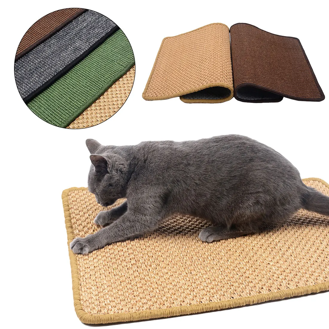 

Cat Scratcher Board Scratching Post Mat Toy for Catnip Tower Climbing Tree Pad Cooling Litter Mat Lounger Pet