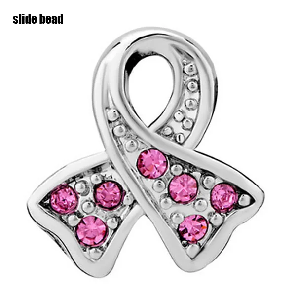 Fit Pandora charm bracelets Breast Cancer Awareness Pink Ribbon