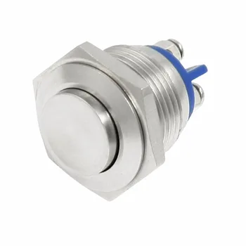 

16mm High Round Cap Momentary Metal Push Button Switch