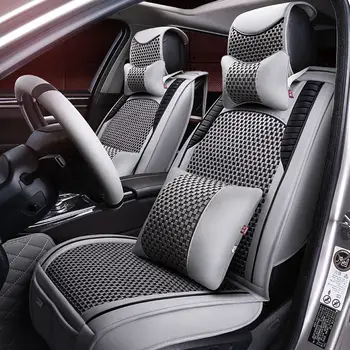 

2018 5Seats( Front+Rear) Styling Car Seat Cover For Benz A B180 C200 E260 CL CLA G GLK300 ML S350/400 class,High-fiber Leather