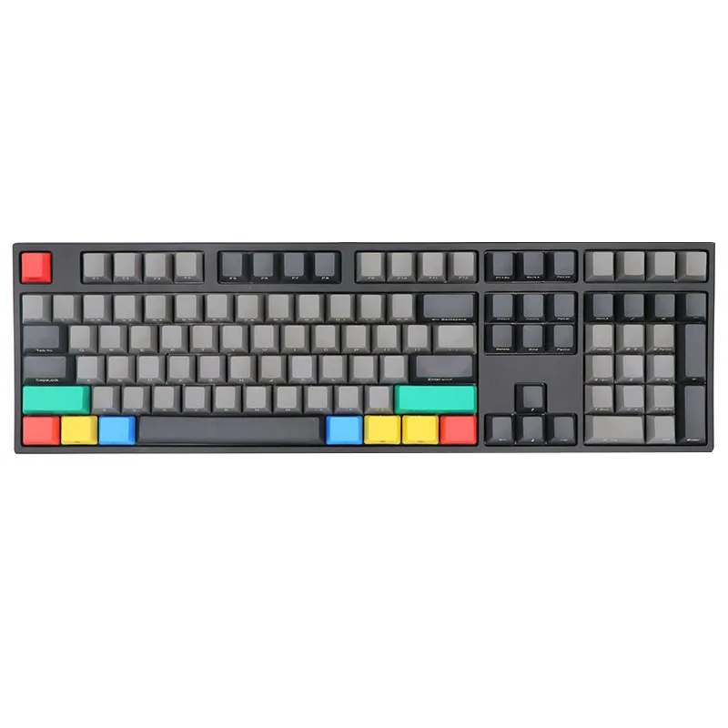 Колпачки для клавиатуры BGKP Dolch ODM толстые клавиши PBT черные красные темно серые Mix