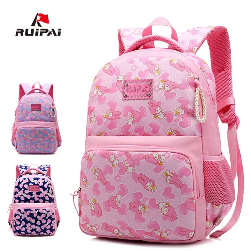 

RUIPAI New Girl School Bag Waterproof Light Weight Girls Backpack Schoolbags Lovely Printing Backpack Kids Baby bags