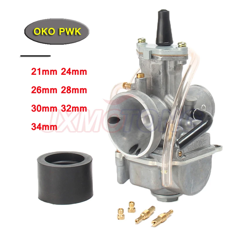 Universal Motorcycle 4T Carb for OKO Carburetor pwk 21 24 26 28 30 32 34 mm With Power Jet Fit Race Scooter ATV UTV