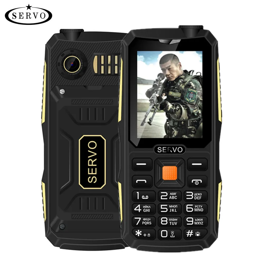 Quad Sim оригинальный SERVO V3 мобильный телефон пыле ударопрочный 2 4 ''телефон sim