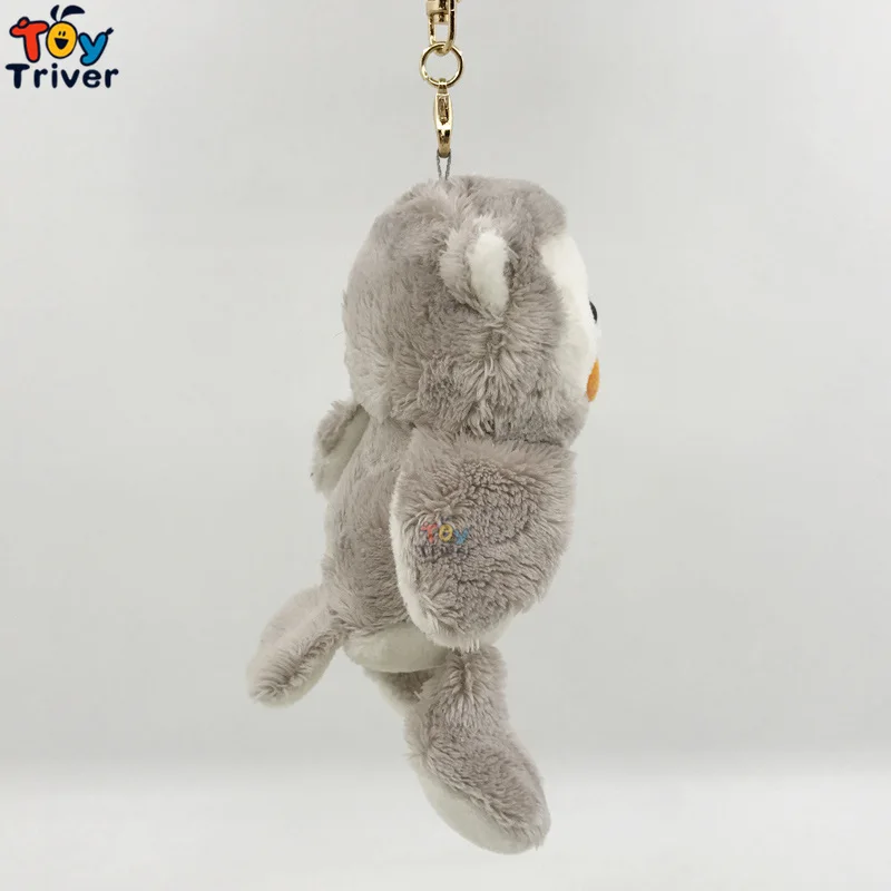 Kawaii плюшевая серая игрушка Сова Совы кукла брелок сумка кошелек Автомобиль Подвеска на рюкзак аксессуар День рождения Свадьба Вечеринка магазин подарок Triver