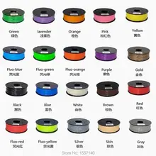 SENHAI3D 1KG 400M 3D Filament PLA 1 75mm 20 colors 3D Printing Materials For 3D Printing