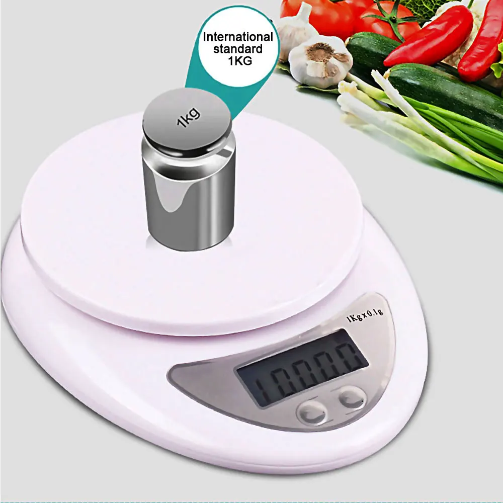 5000g/1g 5kg LED Electronic Scale Food Diet Kitchen Digital Scale