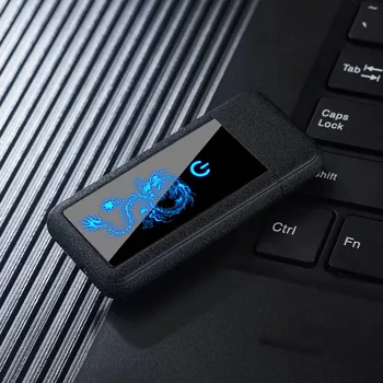 

Electronic Lighter For Smoking Cigarette Tungsten Turbo Heater Full Screen Pattern