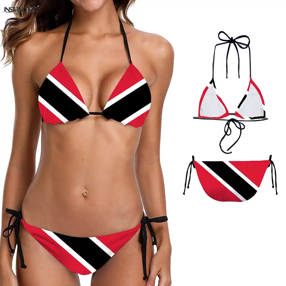 Womens One Piece Caribbean Flag Rasta Monokini Thong