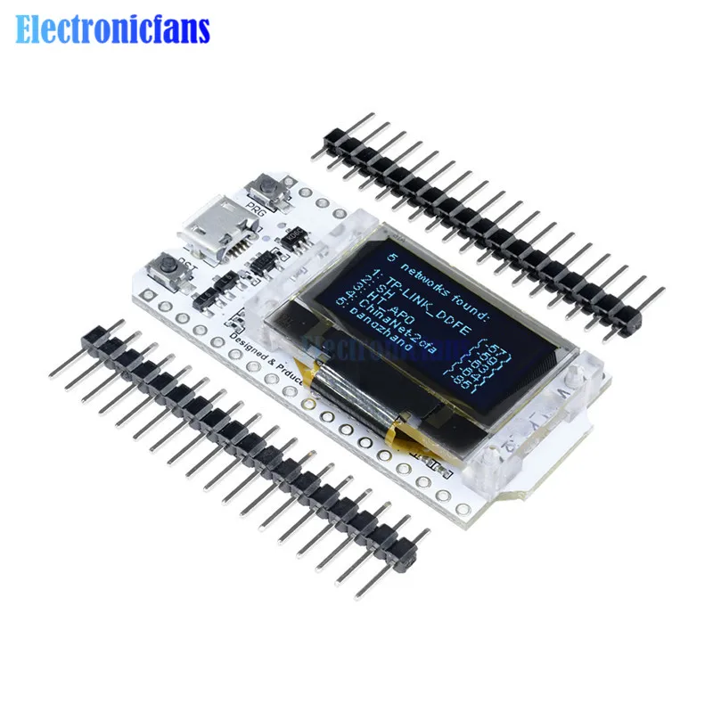 ESP32 0,96 дюймовый синий oled-дисплей Bluetooth wifi комплект CP2102 модуль Интернет-макетная плата 32 м вспышка для Arduino без антенны