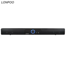 LONPOO Newest font b Bluetooth b font font b Speaker b font Portable Soundbar with remote