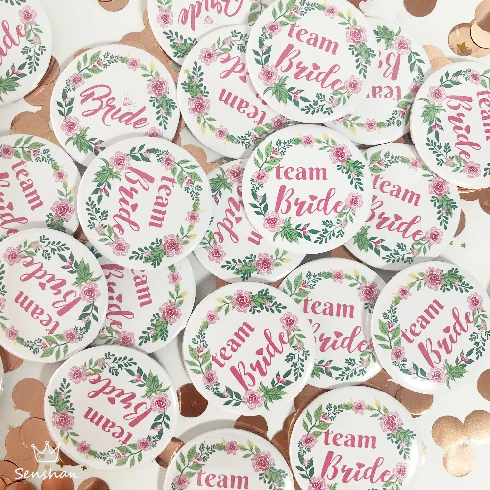 Wedding Supplies Wedding Party Hen Wreath Team Bride To Be Badge Bride Garland Badge Wedding Party Decoration Bride Badge qq079 (11)