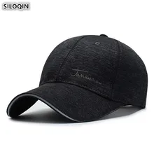 SILOQIN, новинка, регулируемый размер, шапки для взрослых, Мужская бейсболка, кепка с вышитыми буквами, хлопковая бейсболка s для мужчин, модная кепка с язычком