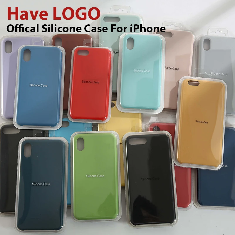 

Have LOGO Official Silicone Cases for iPhone 7 8 Phone case For iPhone X XS Max XR Case For iPhone 6 6S Plus 5S SE Cases