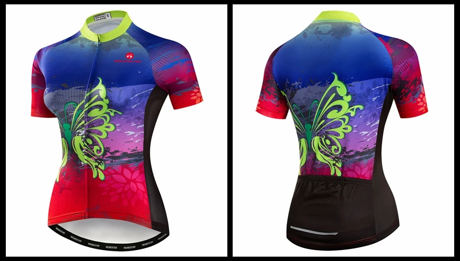 Weimostar, цветная велосипедная майка, для женщин, для горной дороги, для велосипеда, джерси, с черепом, летняя, с коротким рукавом, велосипедная рубашка, для команды, одежда для велосипеда