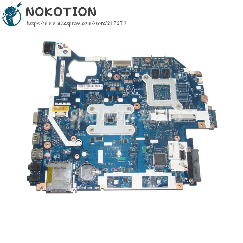 NOKOTION MB. RFF02.004 MBRFF02004 для acer aspire 5750 5750G NV57 материнская плата для ноутбука P5WE0 LA-6901P HM65 DDR3 GT520M видеокарта