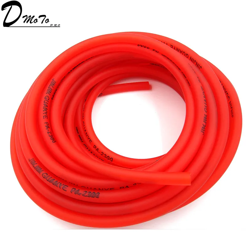 sourcing map 10M x 4mm x 6mm Manguera de Combustible Tubo de Gasolina de Goma Rojo para Moto Scooter