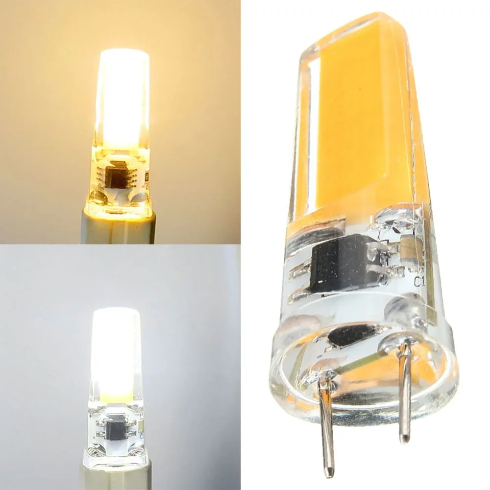 

G8 110V 220V 5W LED Corn Bulb Silicone Crystal COB Filament Light Lamp