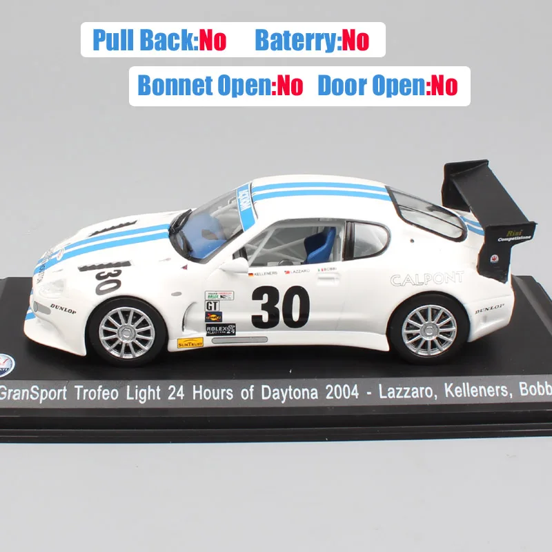 1:43 весы Gransport Trofeo светильник 24 часа Дайтоны 2004 спортивные GT Racer № 30 Lazzaro Bobbi литья под давлением модели автомобилей игрушки