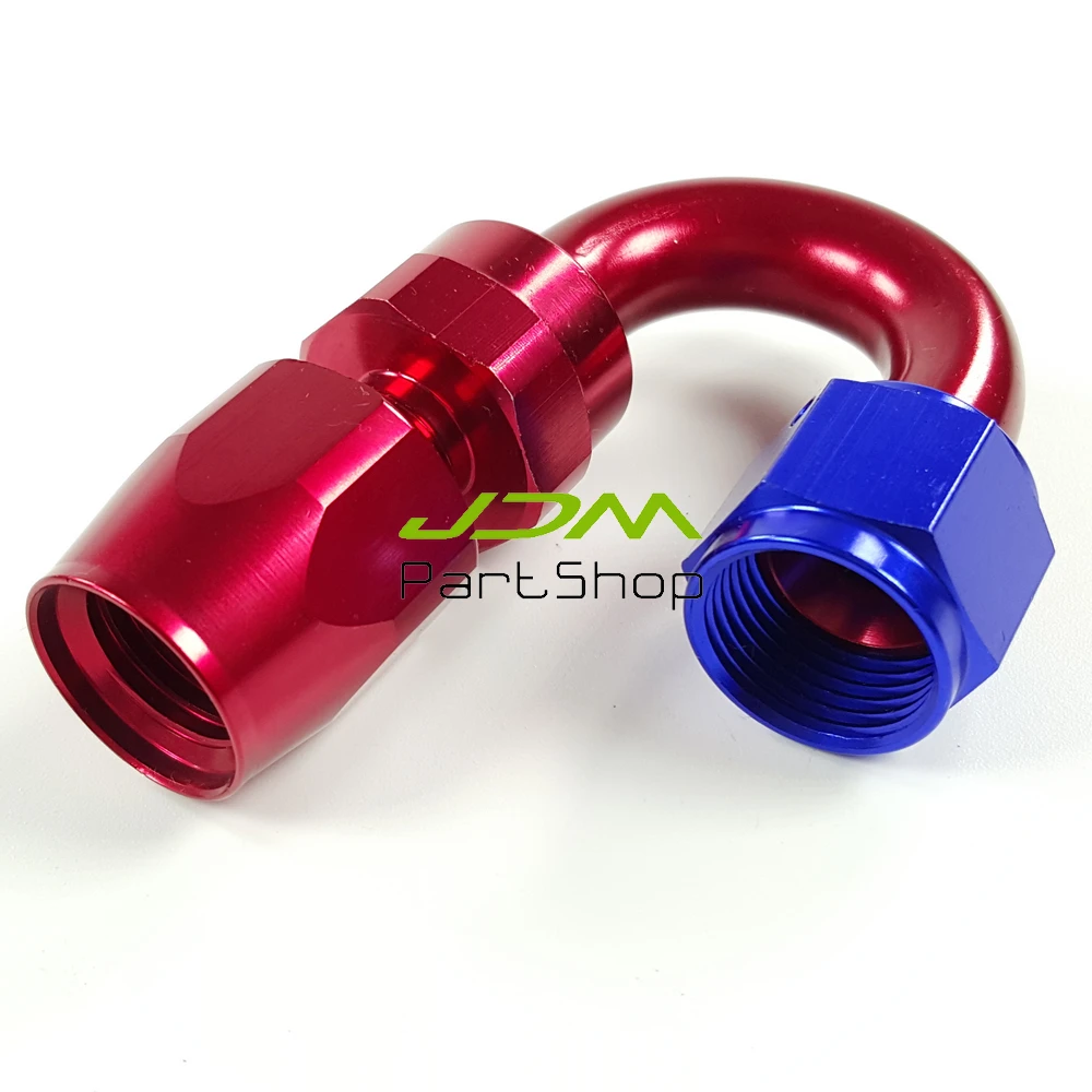 High Performance Aluminum AN10 10AN Fitting 180 Degree Swivel Oil Fuel