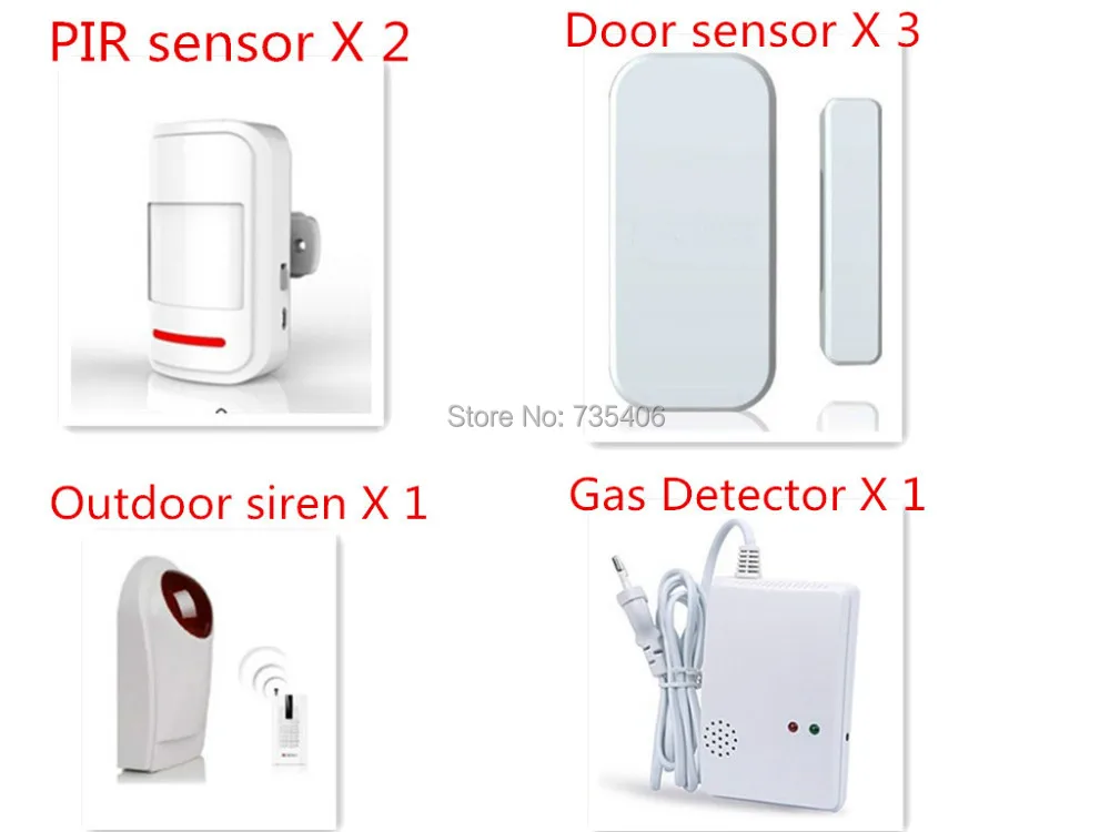 

DHL Free Shipping Accessories for KR-01 GSM Alarm System