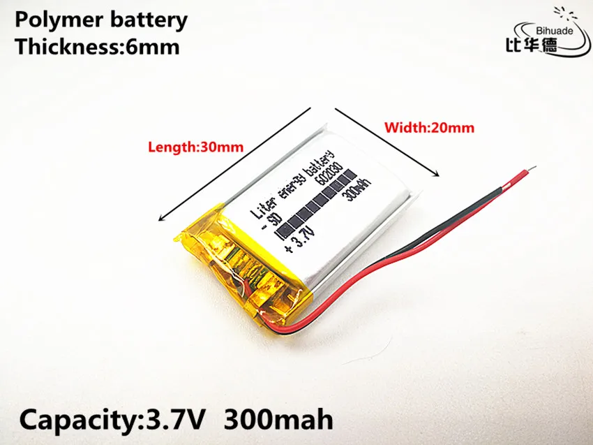 The latest is polymer lithium battery 602030 300mAh 3.7V point read recorder pen CE FCC ROHS MSDS attestation