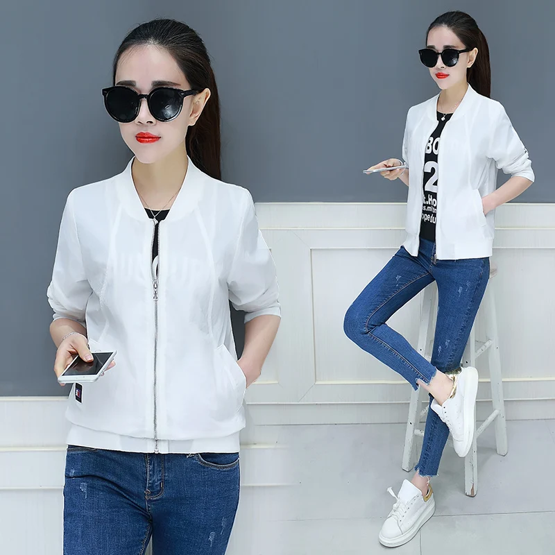 Jacket female 2019 summer new loose short jacket wild temperament baseball uniform casual elegant jacket Slim fashion