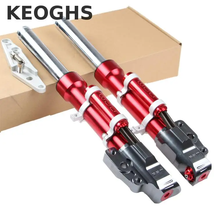 Keoghs Scooter Front Shock Absorbers Fork With Bracket 33mm/420mm