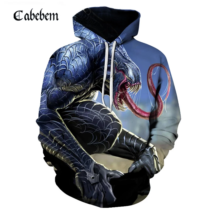 

New products hot movie venom sweatshirt long sleeve novelty clothing pullover streetwear hoodie men's hoodie 3D anime hoodie