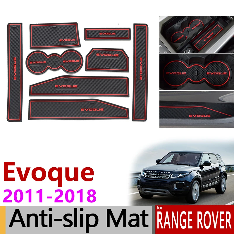 

Anti-Slip Rubber Gate Slot Cup Mat for Land Rover Range Rover Evoque 2012-2018 Accessories 2012 2013 2014 2015 2016 2017 2018