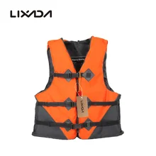 Lixada профессиональный полиэстер взрослый спасательный жилет Универсальный плавательный лодочный спасательный жилет со свистком предотвращения L-XXL 2 цвета