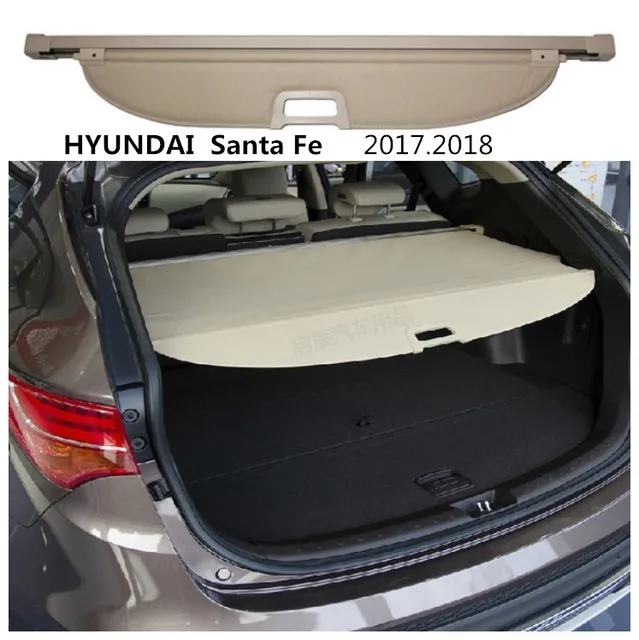 For HYUNDAI Santa Fe 2017.2018 Rear Trunk Security Shield Cargo Cover