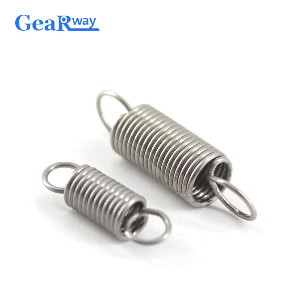 Удлинительные пружины Gearway из нержавеющей стали толщиной 0 3 мм с крючками 10 30