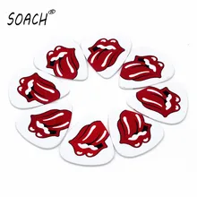 SOACH, 10 шт., 0,71 мм, ремешок для языка, высокое качество, две стороны, серьги, выбор, сделай сам, дизайн, аксессуары для гитары, выбор, медиаторы для гитары