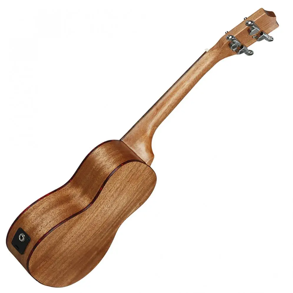 Havaiana com Captador Eletroacústico de 24 Abalone com 4 Cordas de 18 Ukulele Pol. Fret Guitarra Embutido eq - Image 5