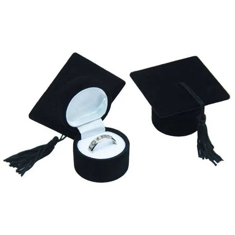 Шляпка холостяка шкатулка чехол для хранения кольцо держатель для выпускной церемонии