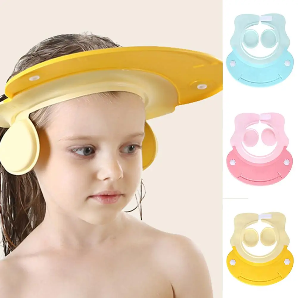 

Baby Kids Wash Hair Eye Ears Protective Hat Adjustable Bathing Shower Shield Cap Adjustable Bathing Shower Shield Cap hats