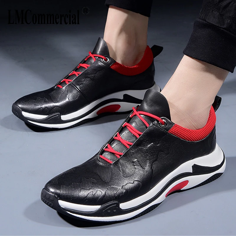 Nova Do Casuais Respirável Botas Todos Couro 2018 De Lazer Moda Sneaker Homens Genuíno Dos Jogo Sapatos Os R4w06pqp