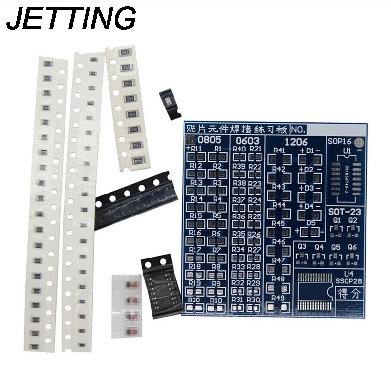 Новое поступление SMT SMD электронный набор компонентов сварочный практический Совет пайки DIY Kit профессиональная мини-версия