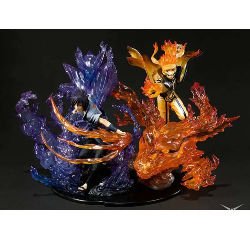 

23cm Anime Uzumaki Naruto Kurama kyuubi PVC Action Figure Zero Uchiha Itachi Fire Sasuke Susanoo Relation Collection Model Toy