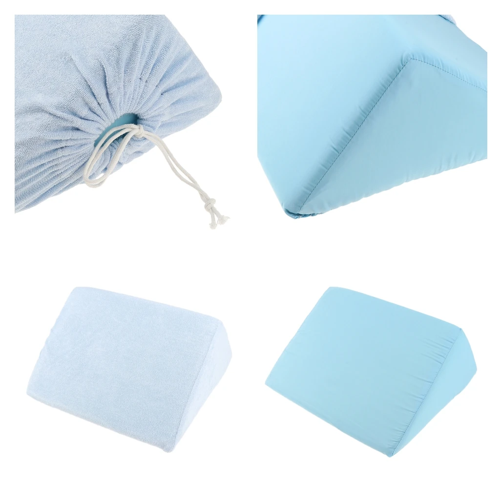 Acid Reflux Anti Bedsore Foam Bed Wedge Pillow Foot Leg Elevation Cushion Lumbar Support Pad with Removable Cover